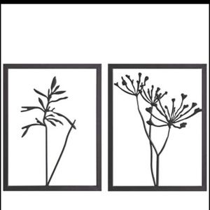 Kate and Laurel Metal Wall Artwork